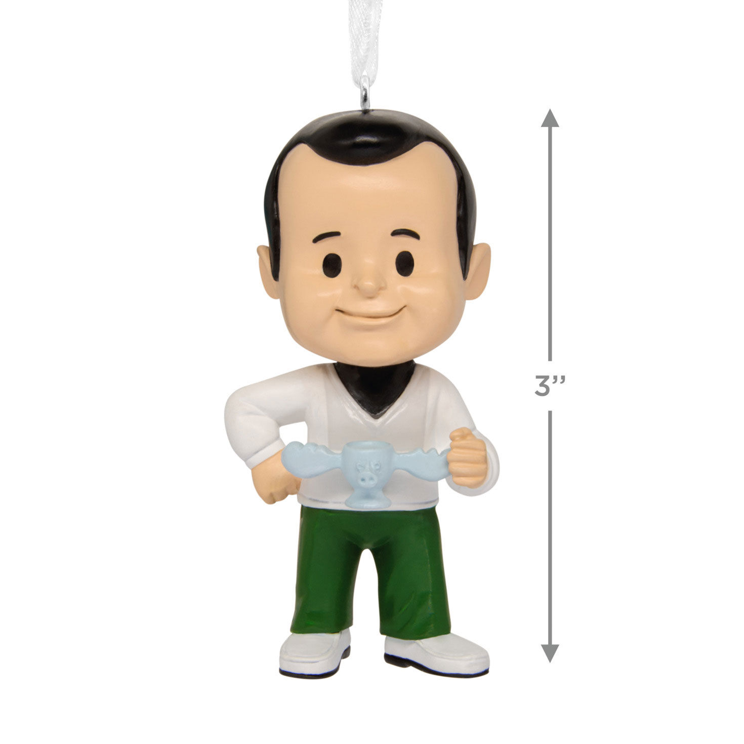 Cousin Eddie With Moose Mug Christmas Ornament measurement image number 3