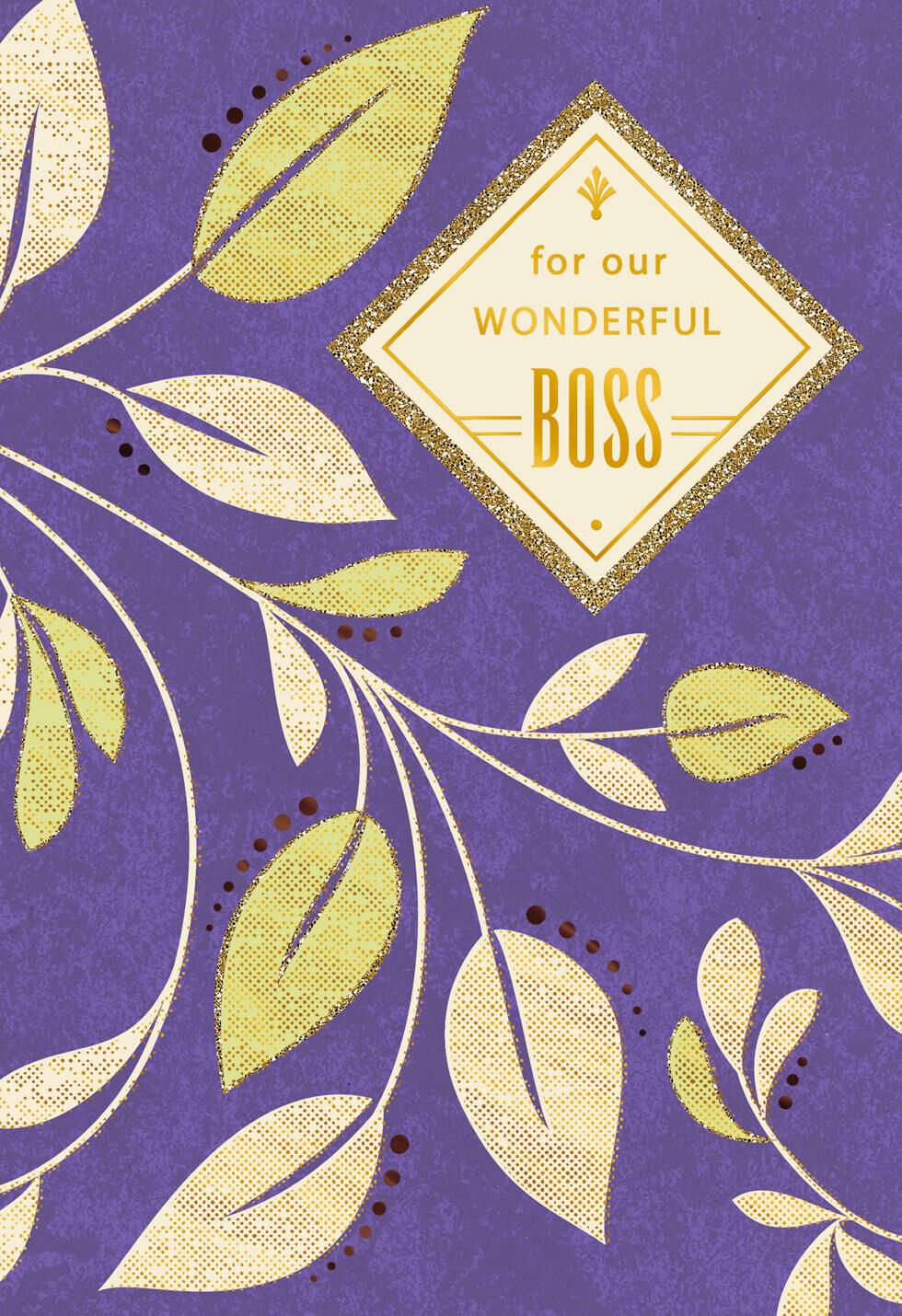 You Make a Difference Boss's Day Card From Us