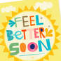 16" Feel Better Soon Sun Jumbo Get Well Card, , large image number 4