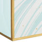 Aqua and White Swirl Medium Gift Bag Base/Side Detail image number 5