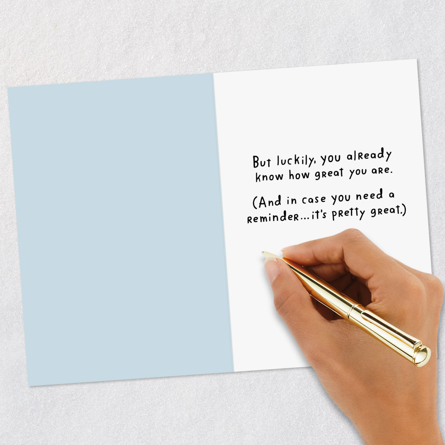 Meh Unicorn Pep Talk Funny Encouragement Card Signing card image number 6