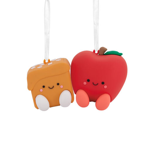 Better Together Apple and Caramel Magnetic Hallmark Ornaments, Set of 2, 