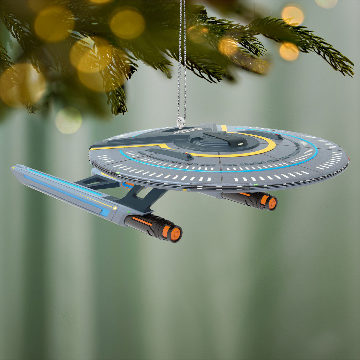 Star Trek: Lower Decks Spaceship Keepsake Ornament Hanging on tree image number 2