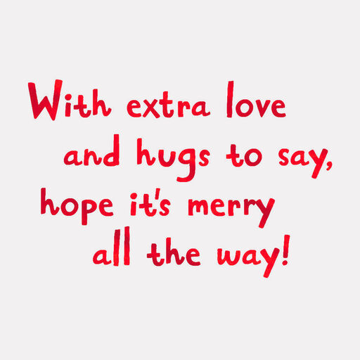 Love and Hugs Penguins Video Greeting Christmas Card, 