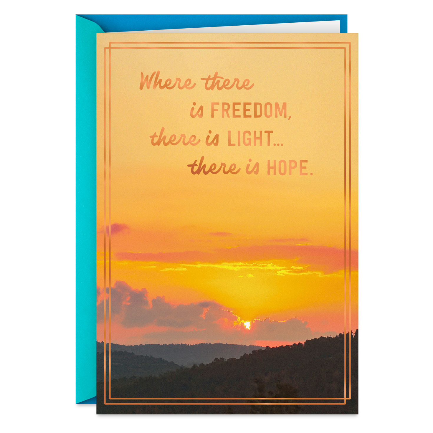 Freedom, Light and Hope Passover Card