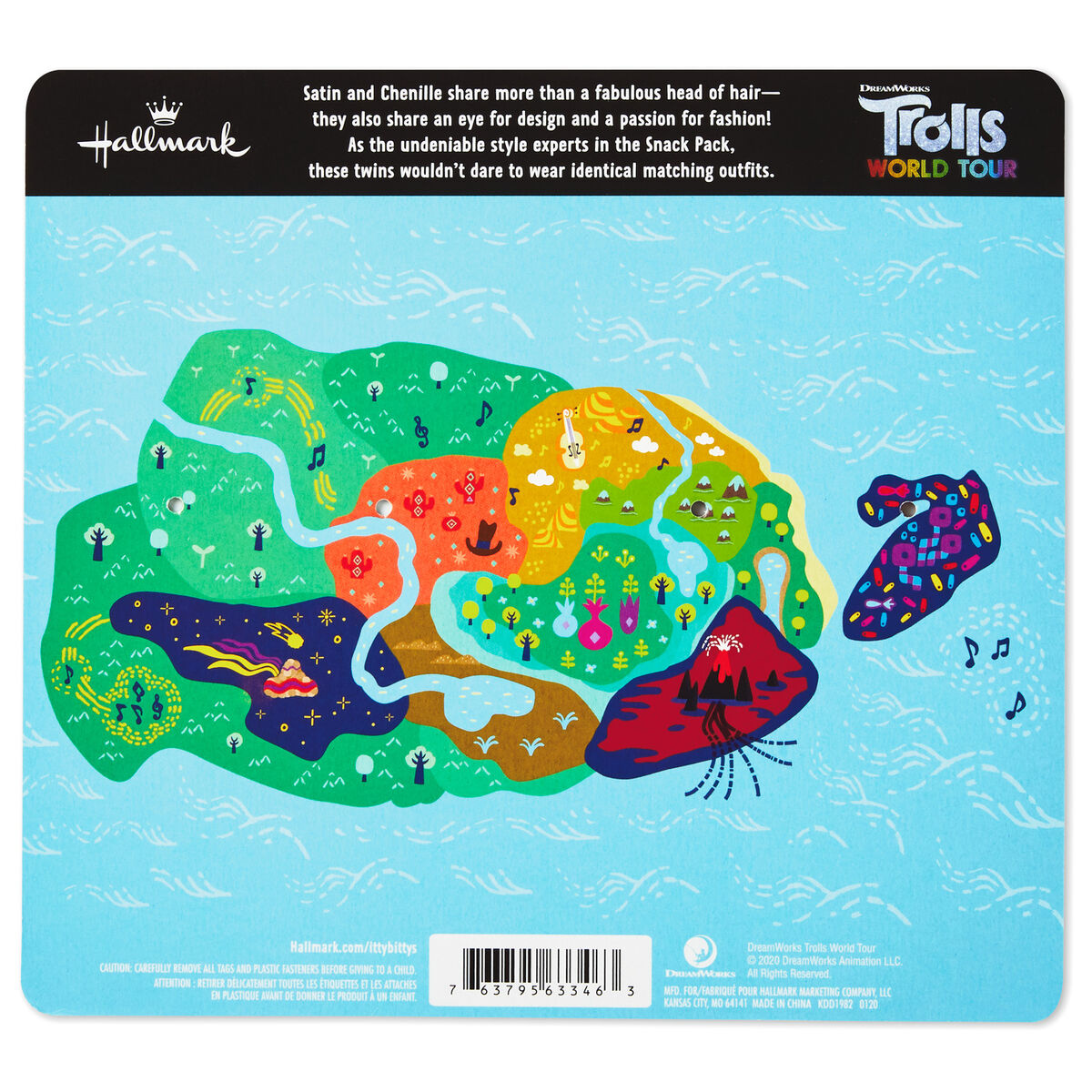trolls satin and chenille plush