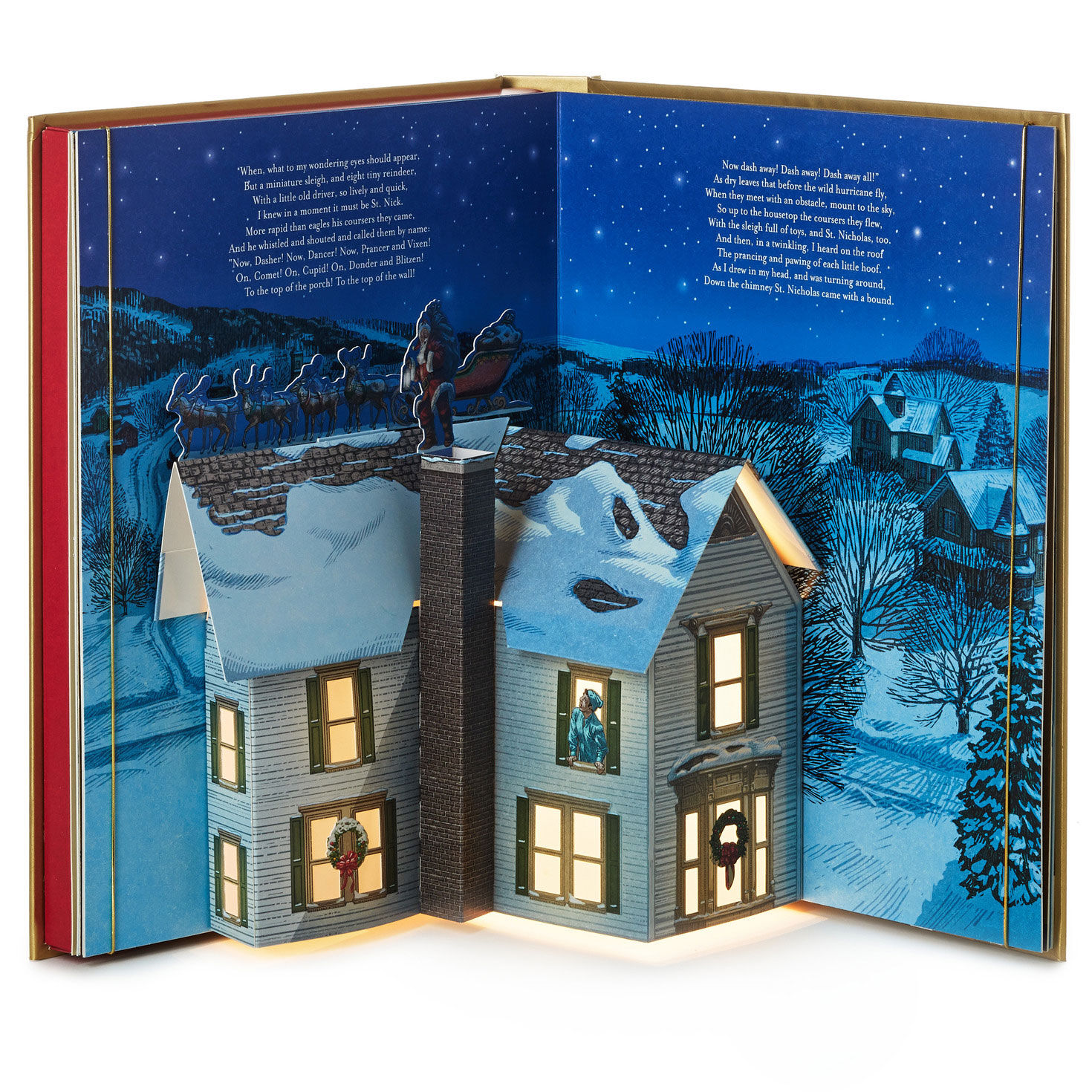 Night Before Christmas Pop-Up Book With Light and Sound, , large image number 6