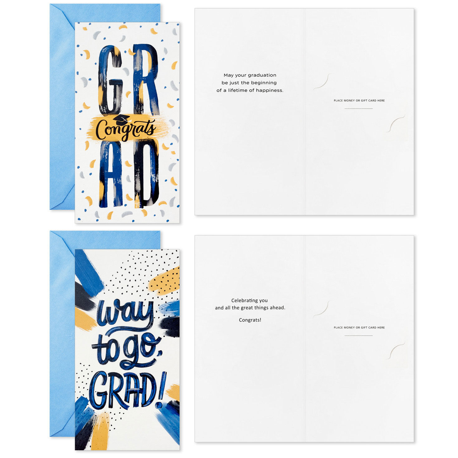 Festive Grad Wishes Graduation Cards Assortment, Pack of 36, , large image number 4