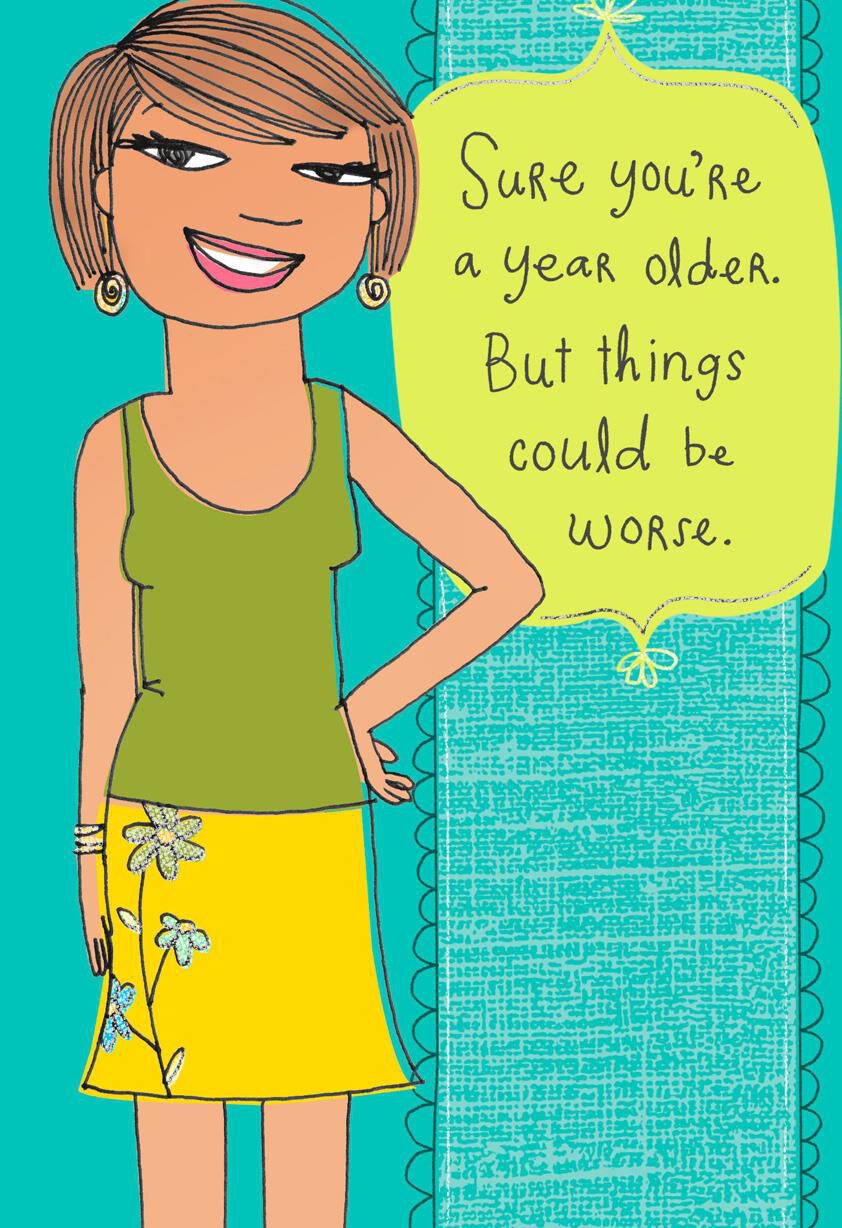 Old and Pregnant Funny Birthday Card