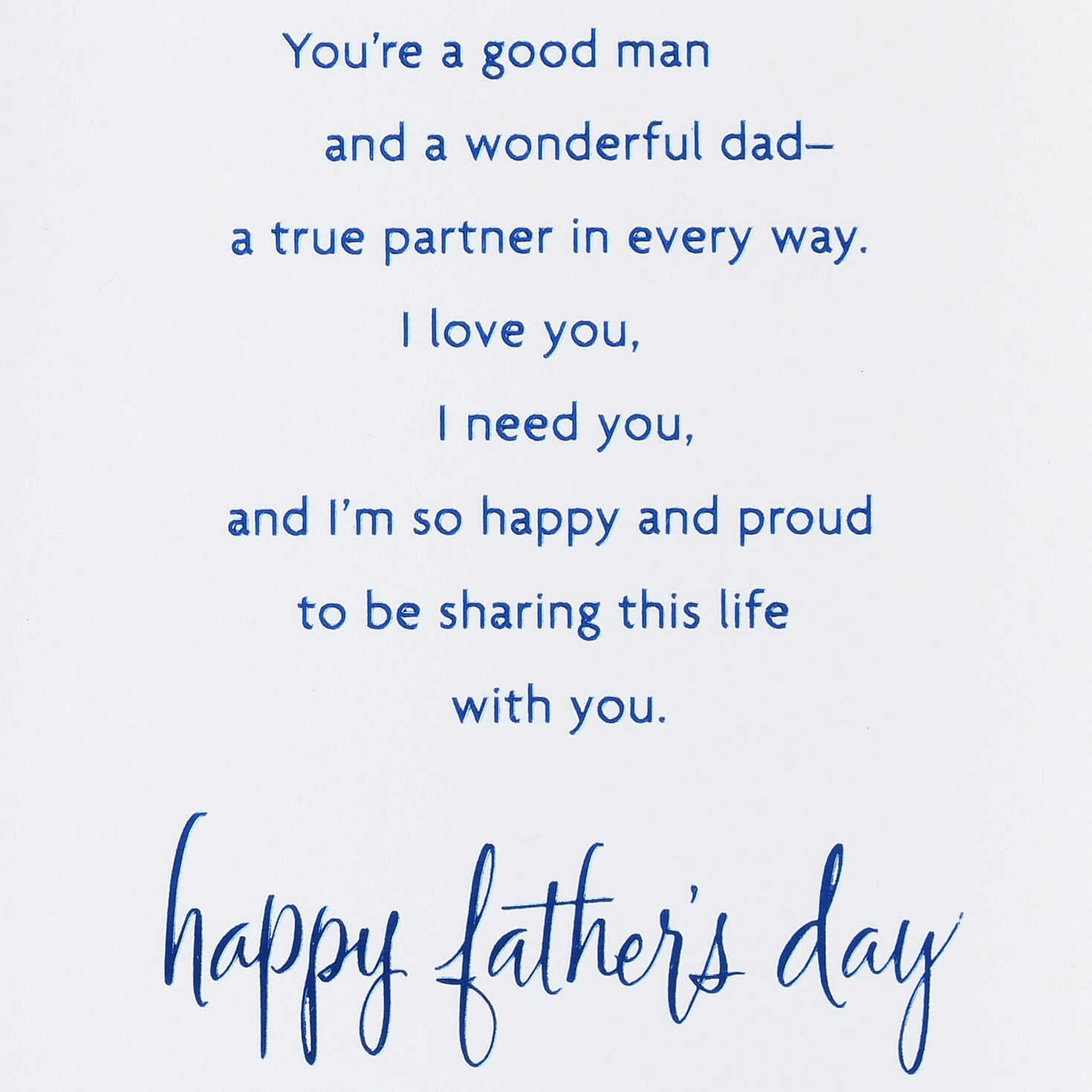 You're a True Partner Father's Day Card for Husband for only USD 5.59 | Hallmark