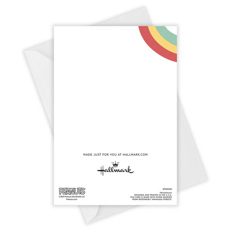 Peanuts® Snoopy Rainbow Custom Card, , large image number 4