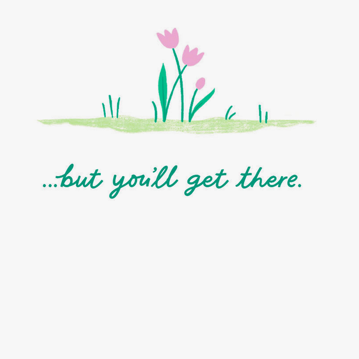 Snail and Turtle Recovery Takes Time Get Well Card Sentiment image number 2