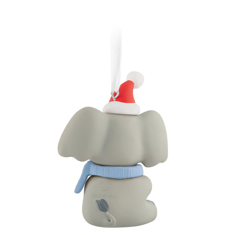 Baby Boy 1st Christmas Elephant Keepsake Ornament Back image number 6