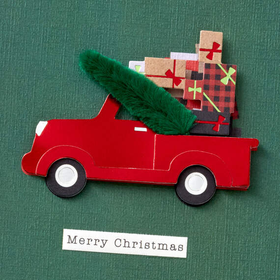 Good Times and Great Memories Red Truck Christmas Card, , large image number 4