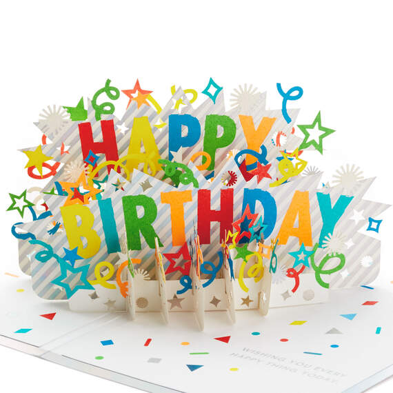Happy Birthday Cake 3D Pop-Up Birthday Card