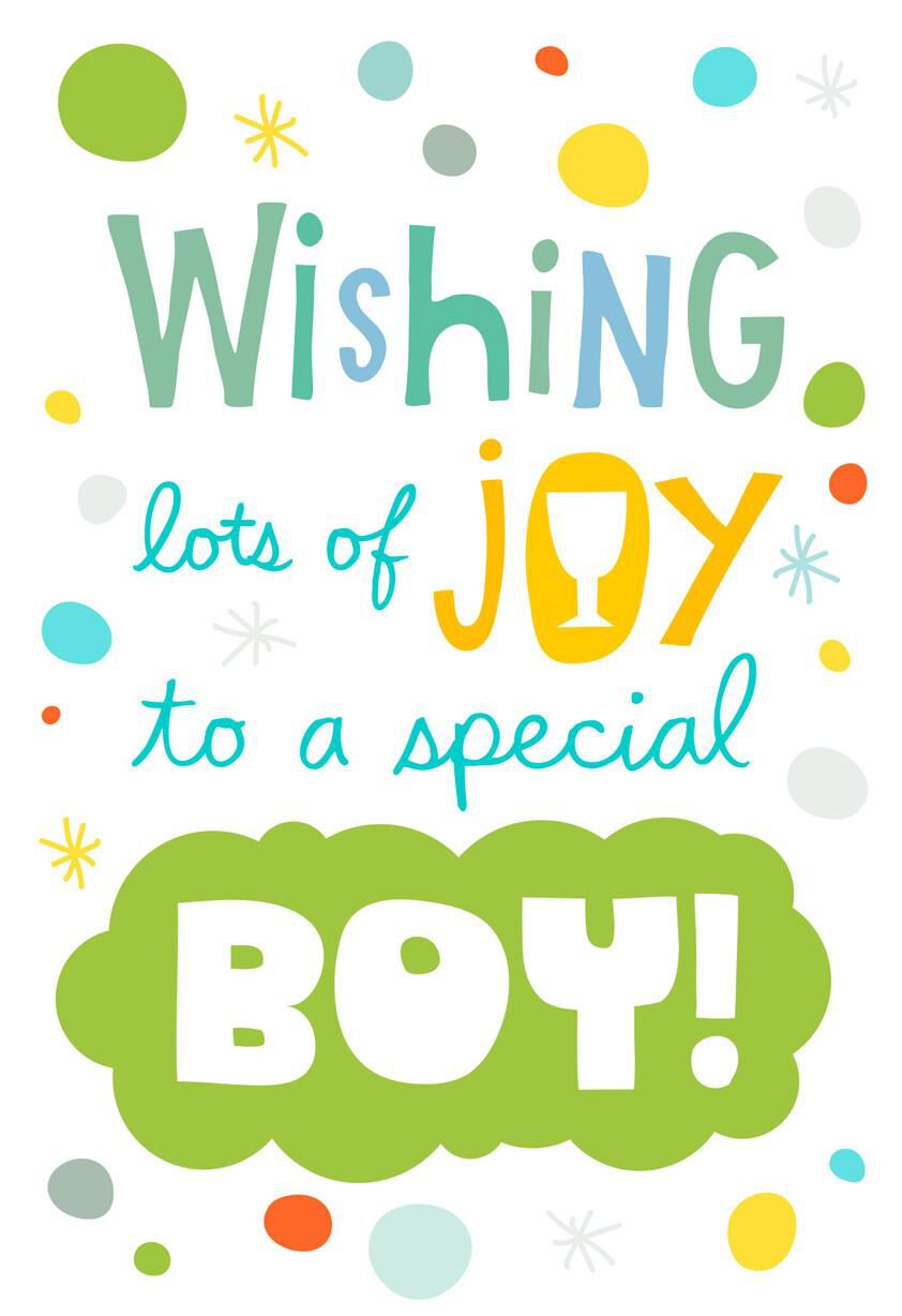 Wishing Lots of Joy to a Special Boy First Communion Card