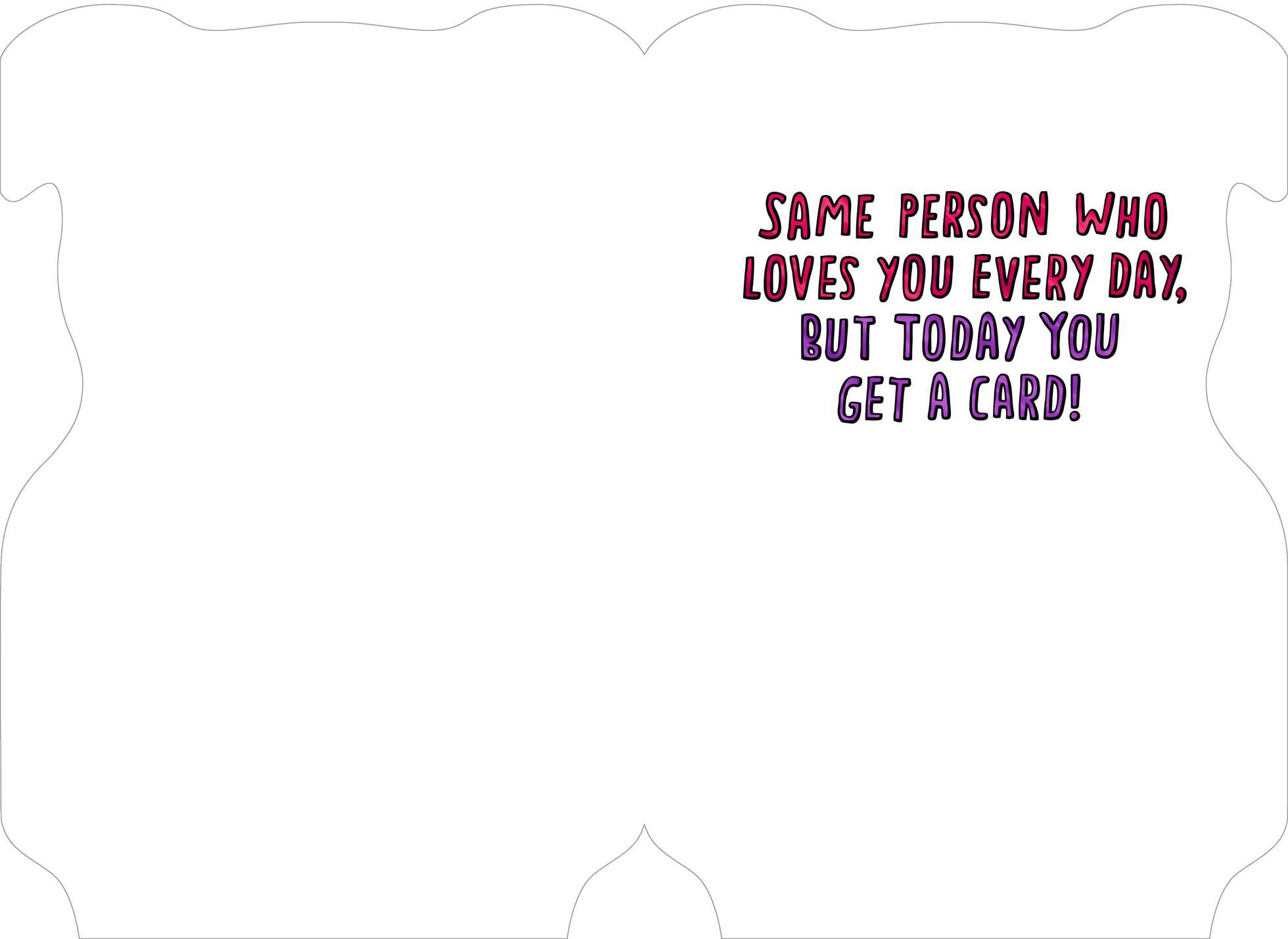 Guess Who Loves You Valentine's Day Card