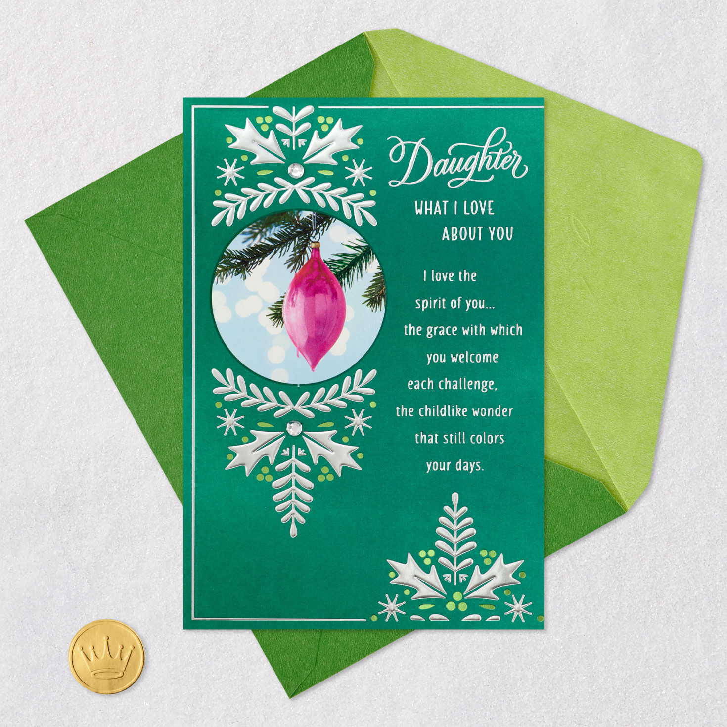 What I Love About You Christmas Card for Daughter, , large image number 6