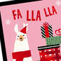 Fa Lla Lla Llama Video Greeting Christmas Card, , large image number 5