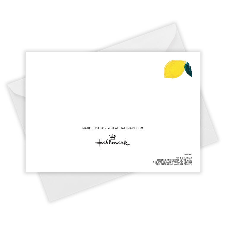 Sweet Lemons Custom Thank-You Card, , large image number 4