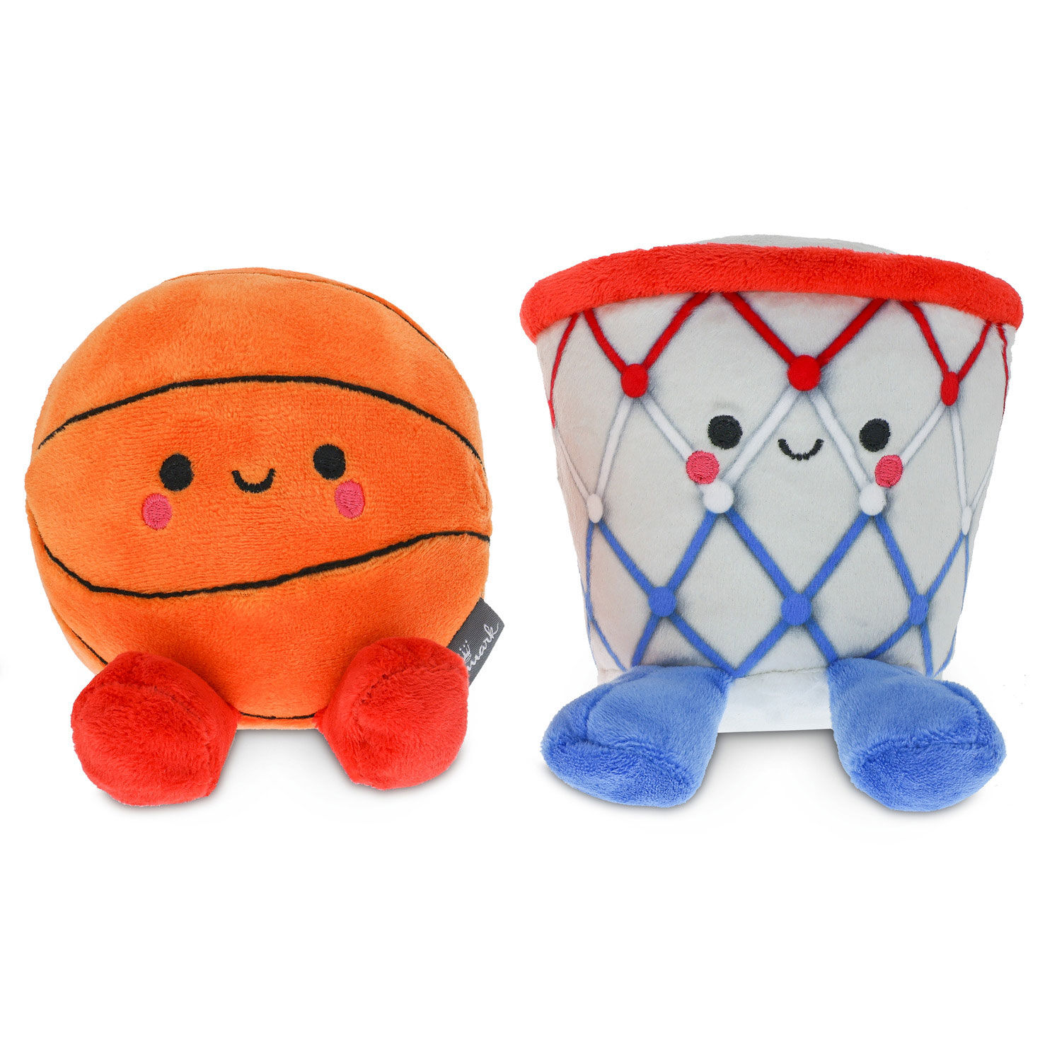 Basketball and Hoop Magnetic Plush Toys front apart image number 4