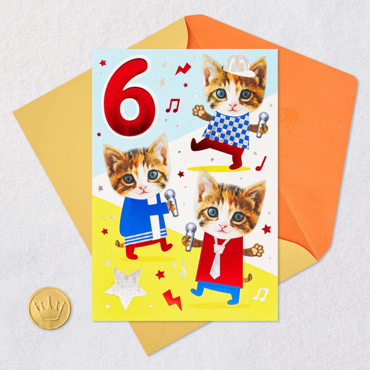 Sweet Beats for a Cool Cat 6th Birthday Card for only USD 4.99 | Hallmark