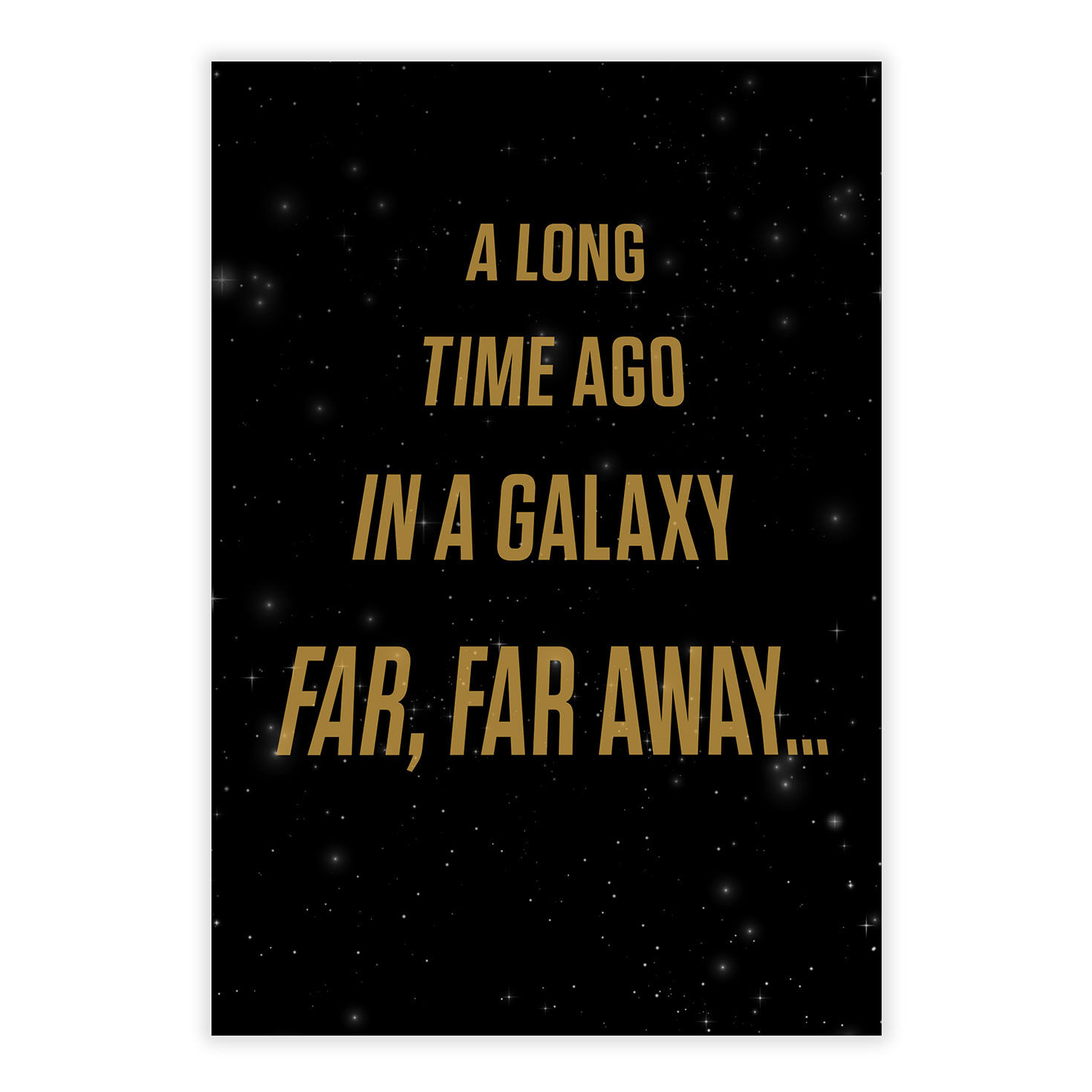 Star Wars Opening Words Personalized Birthday Card front image number 8