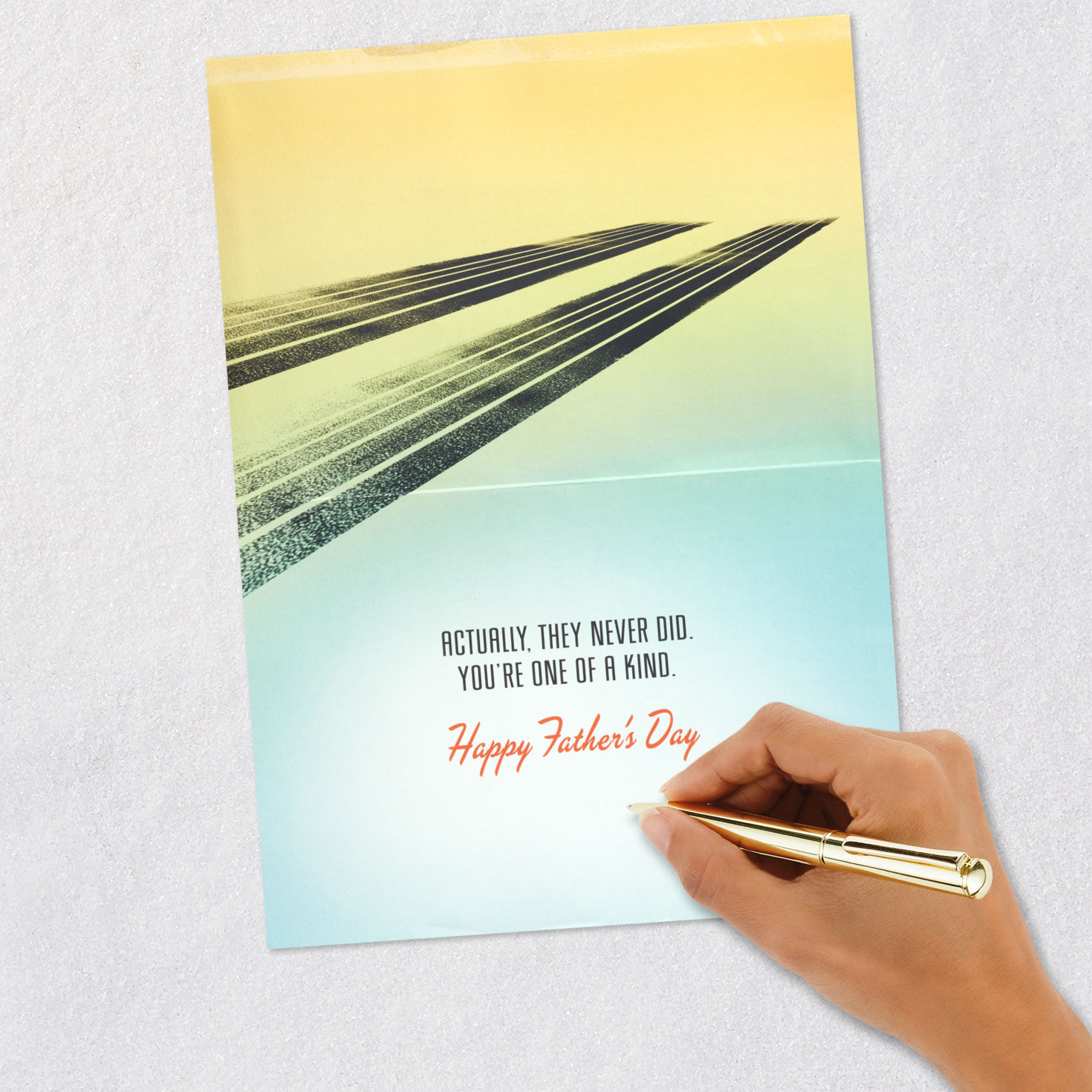 Vintage Hot Rod Car Father's Day Card With Sound Signing card image number 6