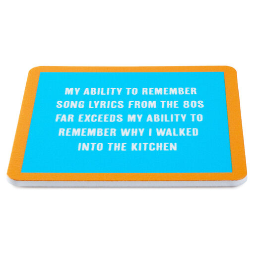 Drinks on Me '80s Song Lyrics Funny Coaster, 