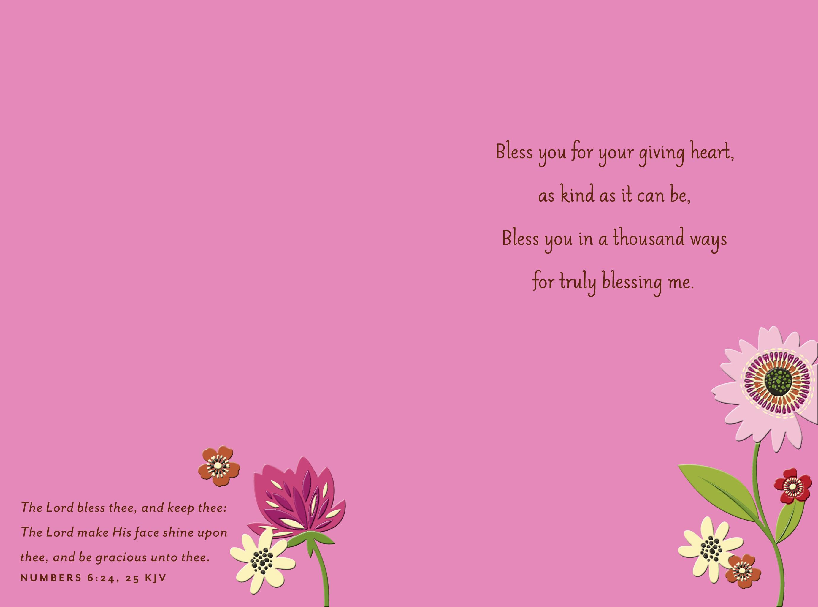 Bless You Religious Thank You Card