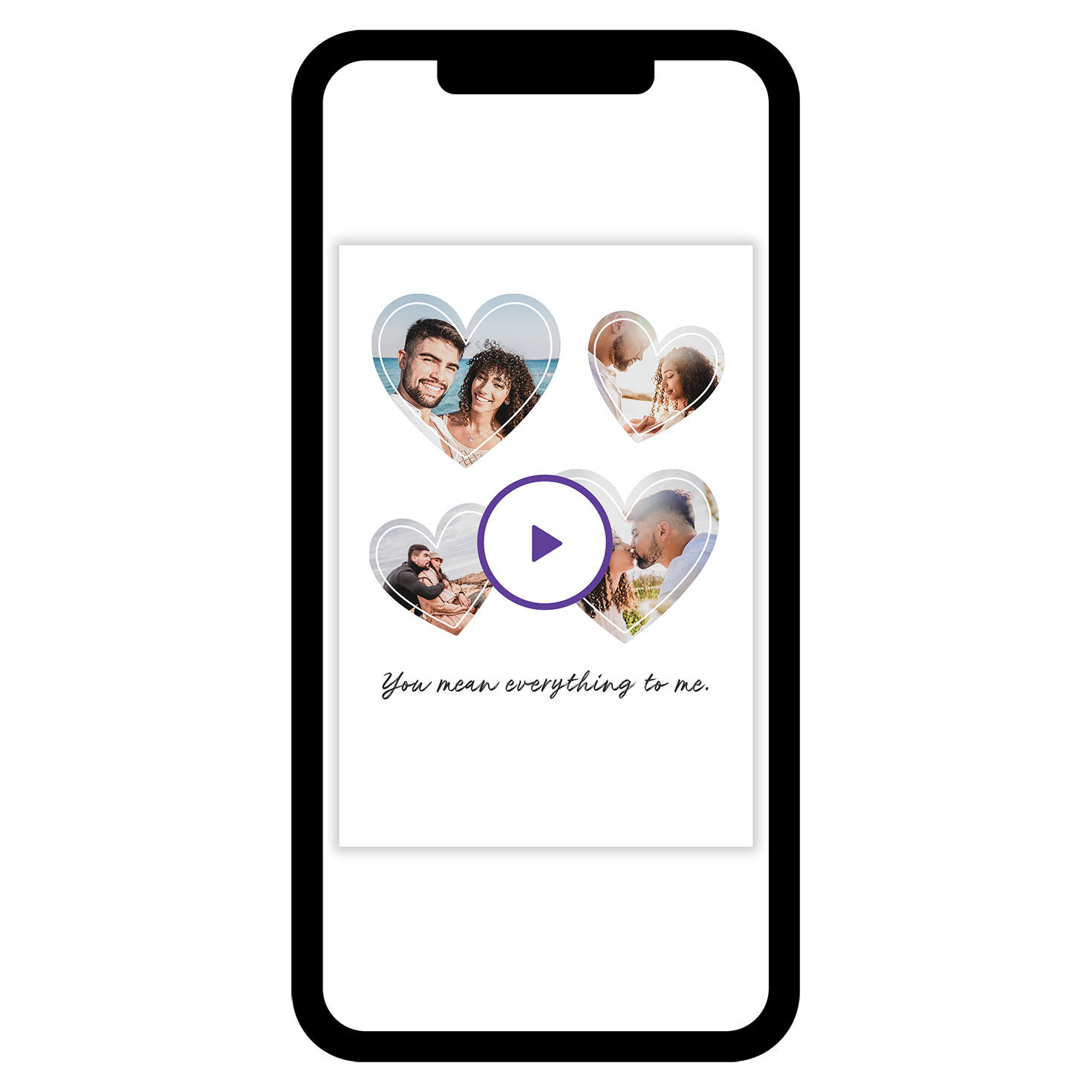 Heart-Shaped Frames Love eCard