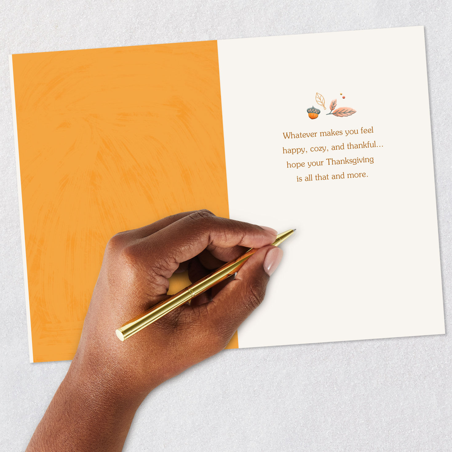 Autumn Leaves Thanksgiving Card Signing card image number 6