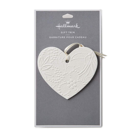 Embossed Heart Gift Trim With Ribbon, , large image number 2