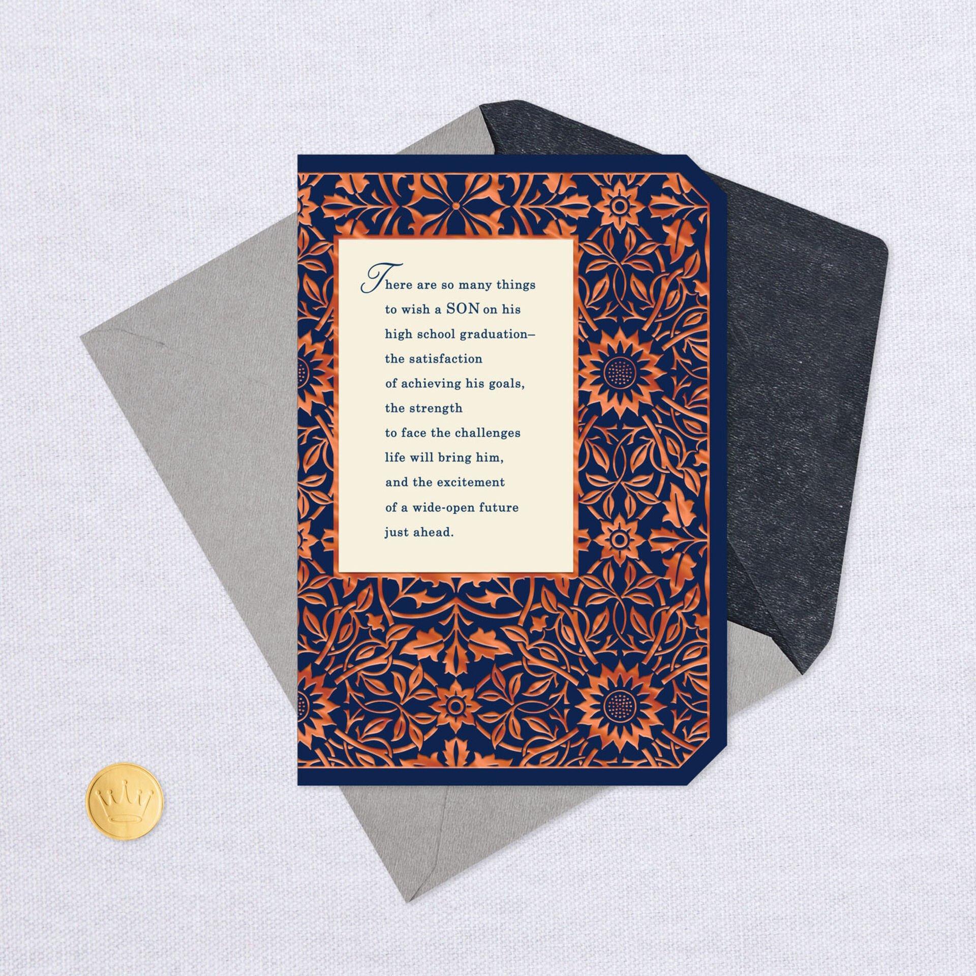 So Many Wishes for You High School Graduation Card for Son - Greeting