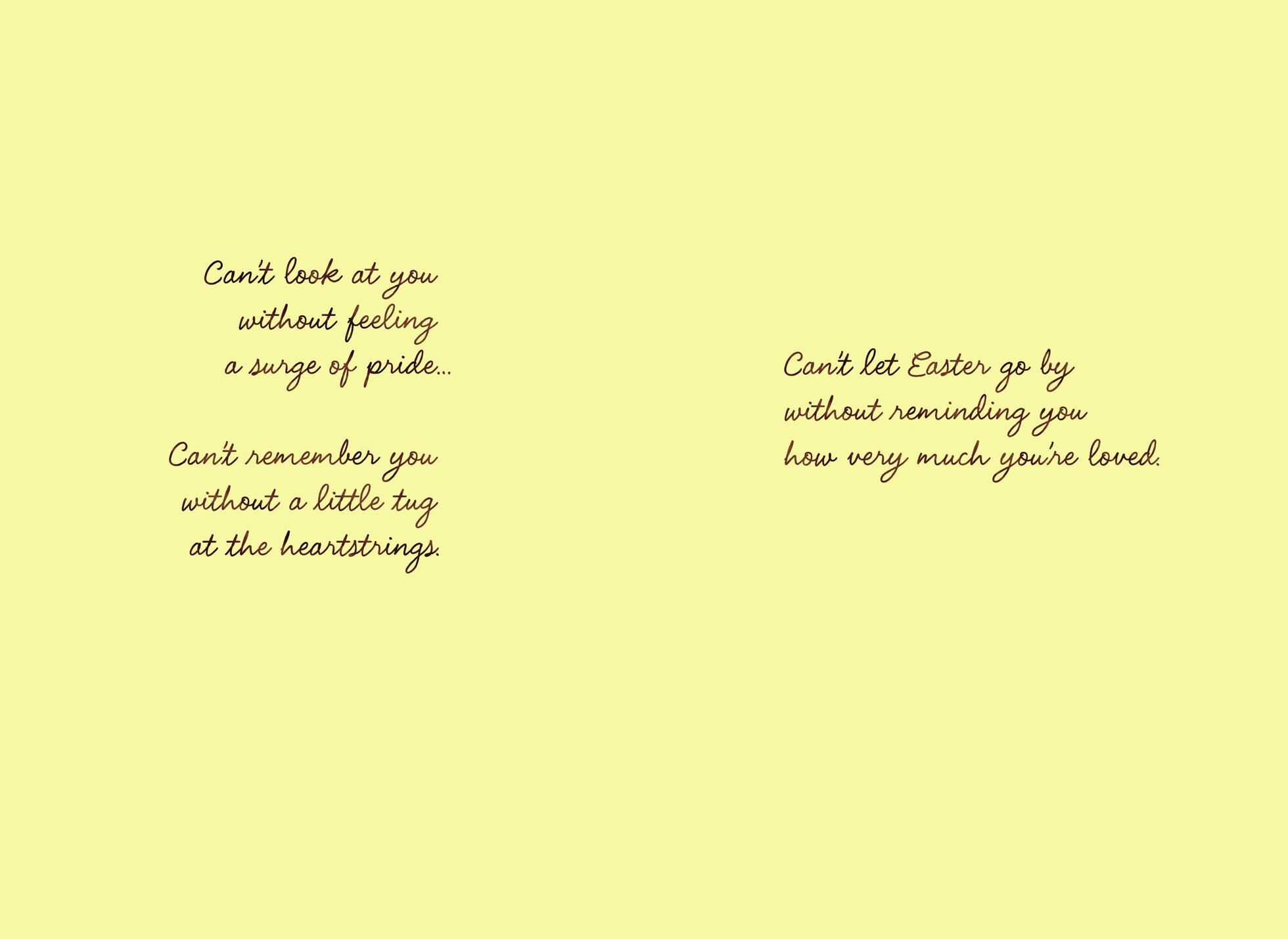 Can't Hear Your Voice Without Smiling Easter Card for Son