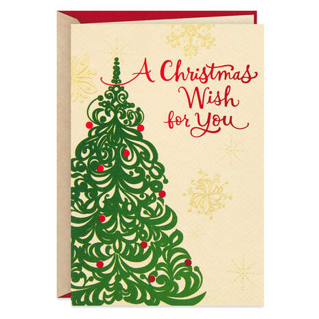 Christmas Tree Wish Christmas Card for Someone Special, , large