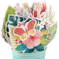 Tropical Flower Bouquet 3D Pop-Up Birthday Card, , large image number 4