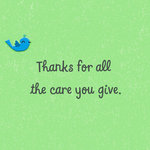 Cute Animal Pyramid Thank-You Card for Pet Caregiver, 