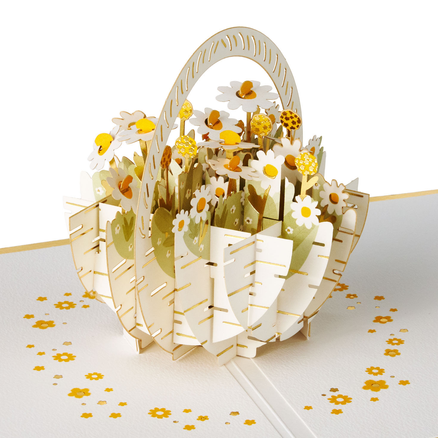 Basket of Daisies Pop-Up Thinking of You Card