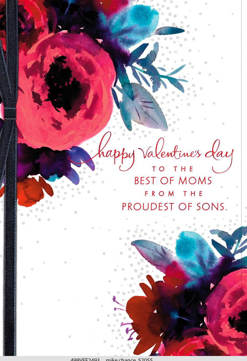 Red Roses Valentine's Day Card for Mother