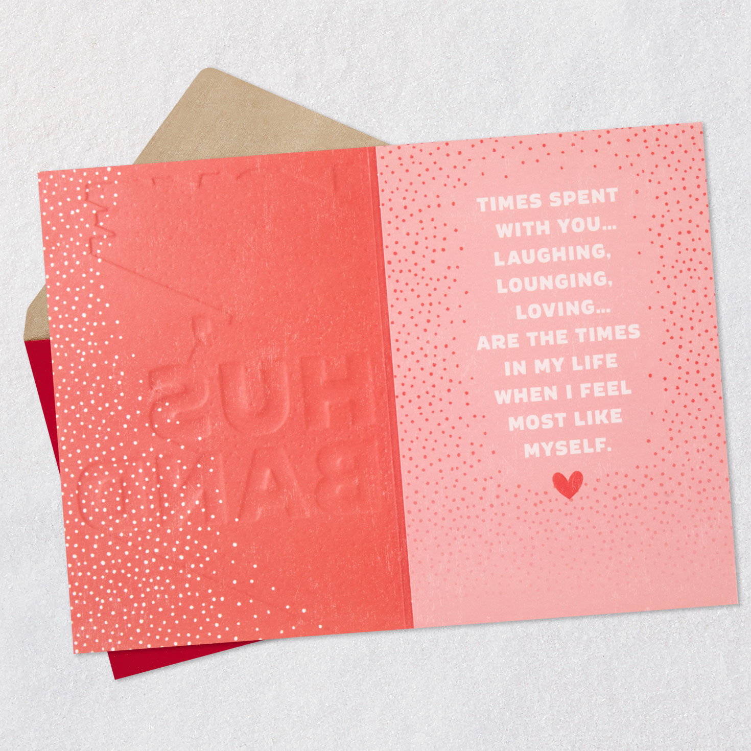 Love Ya Valentine's Day Card for Husband Open card with envelope image number 5