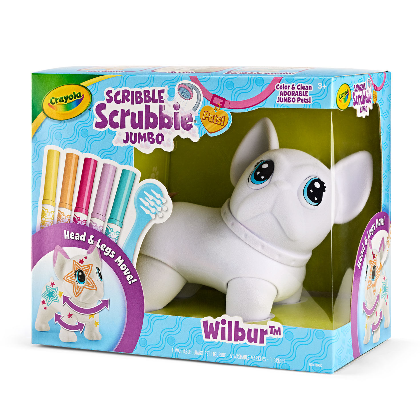 Crayola Scribble Scrubbies Wilbur Jumbo Dog Coloring Set, , large image number 4