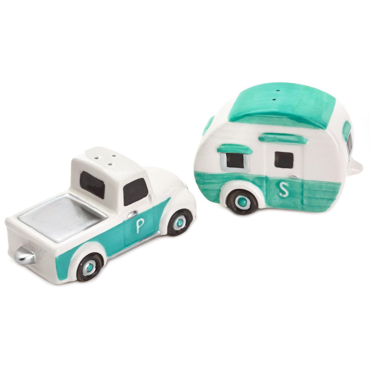 Truck and Camper Salt and Pepper Shakers, Set of 2 Kitchen