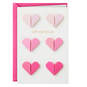 Origami Paper Hearts Love You Valentine's Day Card, , large image number 1