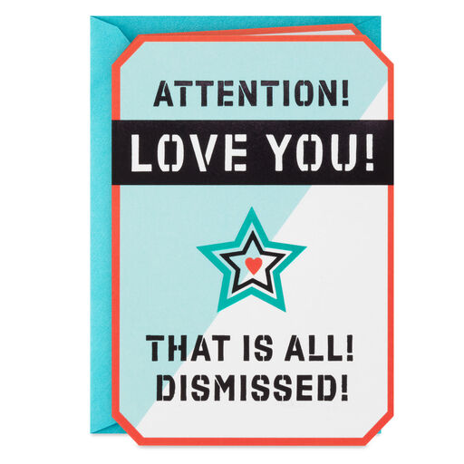 Attention! Military Love Card, 
