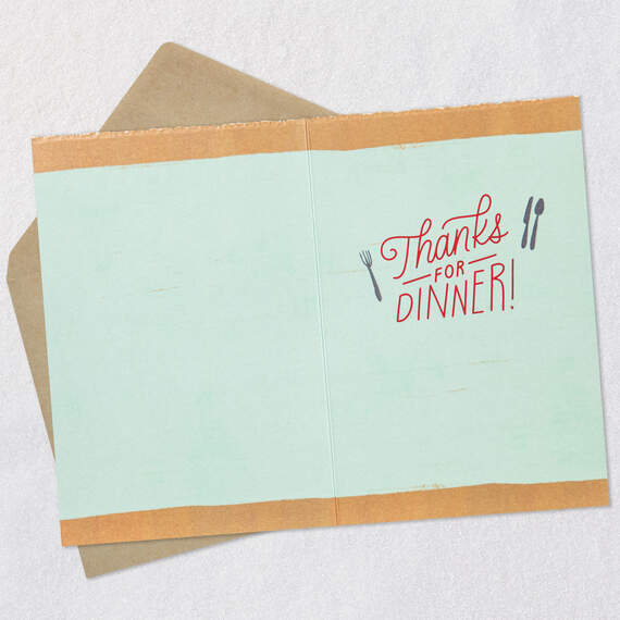 Food and Laughter Thank-You Card for Dinner, , large image number 3