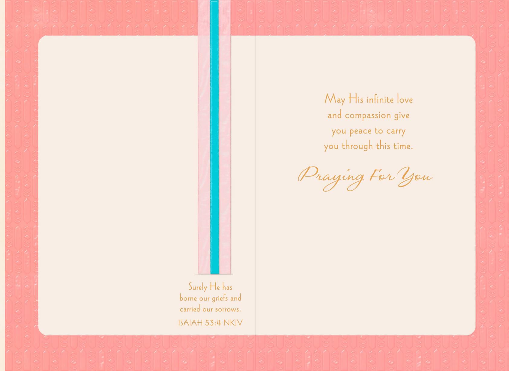 God Is Near Religious Sympathy Card for Mother