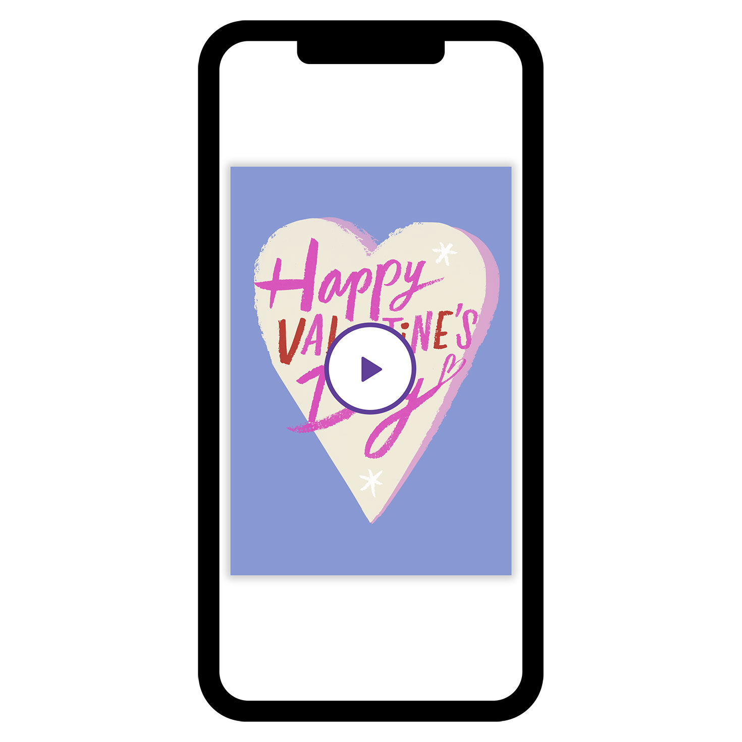 Hand-Drawn Heart Custom Valentine's Day eCard