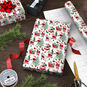 Santa's To-Dos on White Jumbo Christmas Gift Wrap in use image number 3