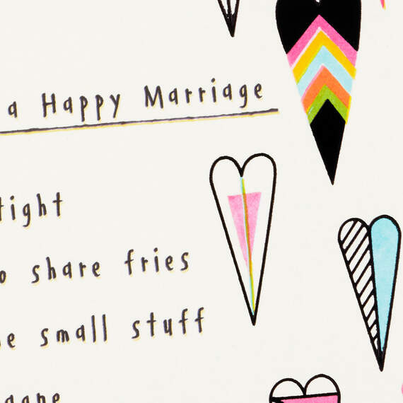 The ABCs of a Happy Marriage Wedding Card, , large image number 6